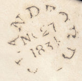 112110 - 1834 DORSET/'BLANDFORD PENNY POST' (DT54).