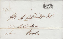 112112 - 1840 DORSET/'BLANDFORD PENNY POST' (DT56).