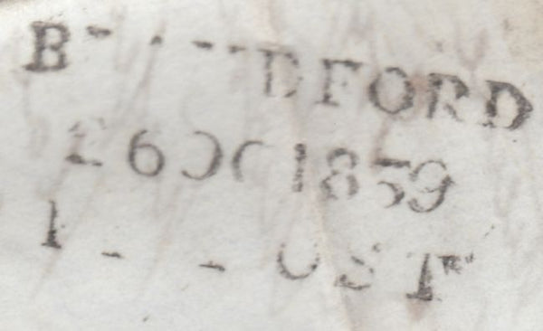 112115 - 1839 DORSET/'BLANDFORD PENNY POST' (DT56).