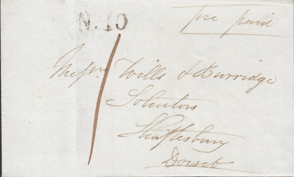 112124 - 1841 DORSET/'BLANDFORD PENNY POST' (DT56).