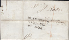 112125 - 1845 DORSET/'BLANDFORD PENNY POST' (DT56).