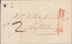 112134 - 1840 DORSET/'SHAFTESBURY PENNY POST' (DT458).