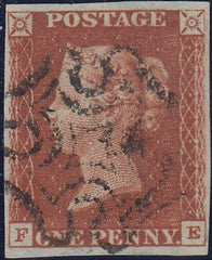112221 - 1841 1D RED PL. ELEVEN (SG7)(FE).
