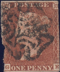 112241 - 1841 1D RED PL. ELEVEN (SG7)(GE).