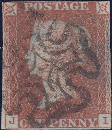 112261 -  1841 1D RED PL. ELEVEN (SG7)(JI).