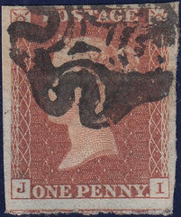112262 - 1841 1D RED PL. ELEVEN (SG7)(JI).