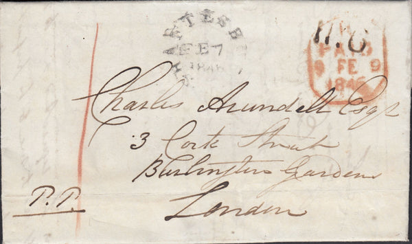 112329 1846 DORSET SHAFTESBURY PENNY POST.