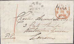 112329 1846 DORSET SHAFTESBURY PENNY POST.