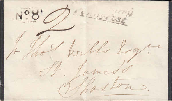 112338 1834 DORSET/'SHAFTESBURY PENNY POST' (DT458).