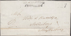 112340 1835 DORSET/'SHAFTESBURY PENNY POST' (DT458).