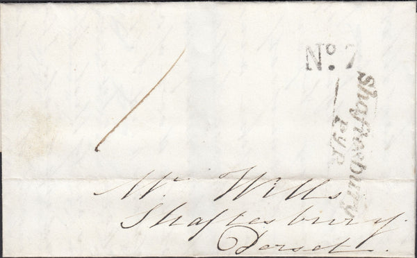 112344 1839 DORSET/'SHAFTESBURY PENNY POST' (DT461).