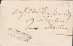 112345 1833 DORSET/'SHAFTESBURY PENNY POST' (DT458).
