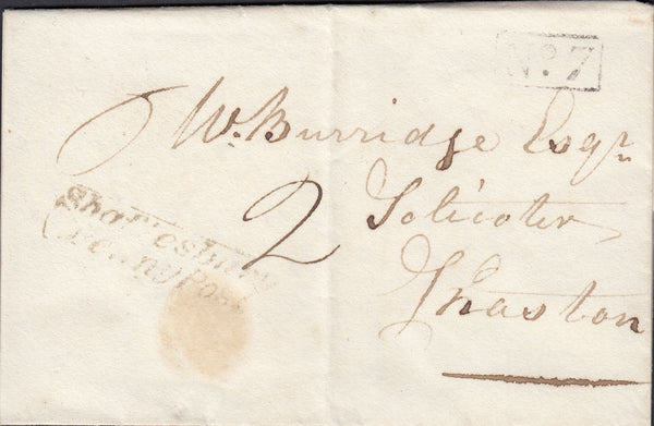 112347 1832 DORSET/'SHAFTESBURY PENNY POST' (DT458).