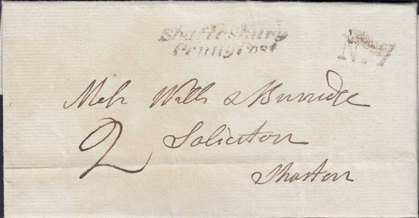 112348 1836 DORSET/'SHAFTESBURY PENNY POST' (DT458).