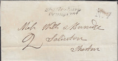 112348 1836 DORSET/'SHAFTESBURY PENNY POST' (DT458).