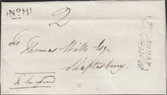112353 1833 DORSET/'SHAFTESBURY PENNY POST' (DT458).