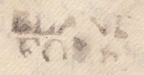 112389 1750 DORSET/"BLANDFORD" HAND STAMP (DT21).