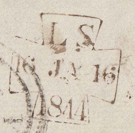 112445 LONDON NUMBER "1" IN MALTESE CROSS ON COVER (SPEC B1ua).