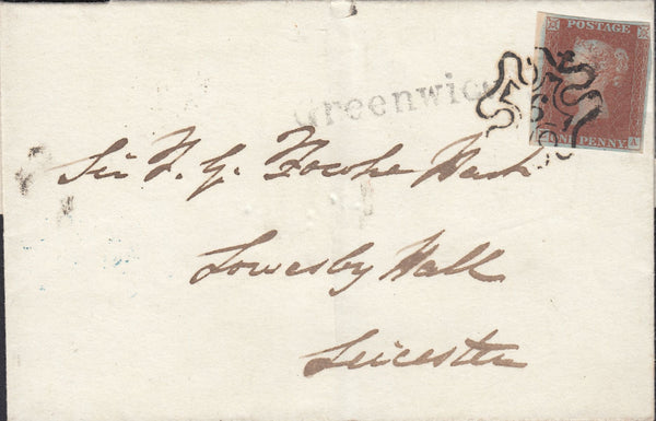 112447 LONDON NUMBER "6" IN MALTESE CROSS ON COVER (SPEC B1uf).