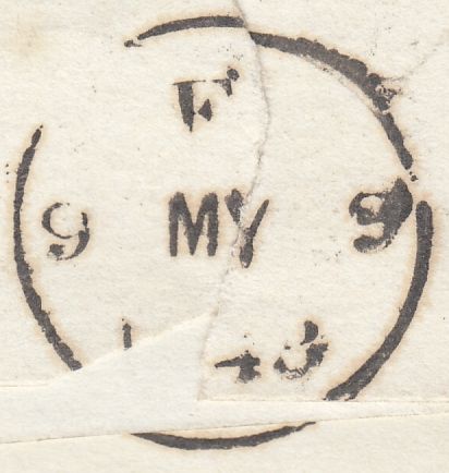 112447 LONDON NUMBER "6" IN MALTESE CROSS ON COVER (SPEC B1uf).