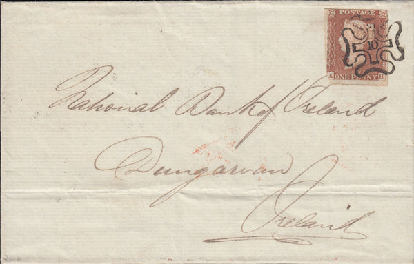 112449 LONDON NUMBER "10" IN MALTESE CROSS ON COVER (SPEC B1uj).