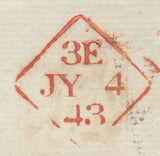 112449 LONDON NUMBER "10" IN MALTESE CROSS ON COVER (SPEC B1uj).