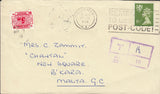 112461 1976 UNDERPAID MAIL ABERDEEN TO MALTA/POSTAGE DUE.