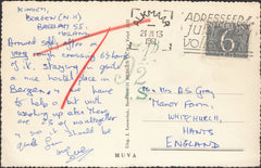 112501 1961 UNDERPAID MAIL NETHERLANDS TO HANTS.