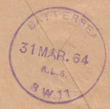 112503 1964 UNDELIVERED MAIL LETCHWORTH TO LONDON.