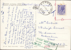 112517 1969 MAIL AUSTRIA TO KENT/INVALID STAMP/POSTAGE DUE.