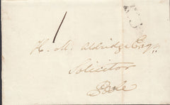 112584 1837 DORSET/'POOLE PENNY POST' (DT394).