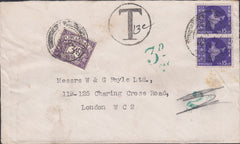 112630 1963 UNDERPAID MAIL INDIA TO LONDON.
