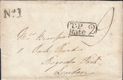 112654 1828 HANTS/"STOCKBRIDGE PENNY POST" (HA1389).