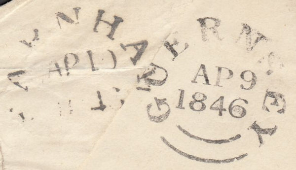 112660 "324" NUMERAL OF GUERNSEY ON 1D PINK ENVELOPE TO SURREY.