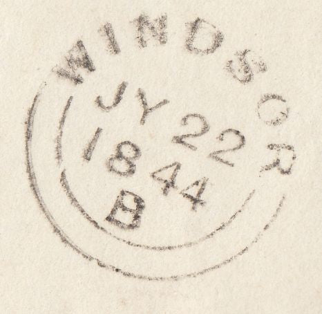 112727 1844 WEYMOUTH "SKELETON" STYLE DATE STAMP (34mm)(DT678).