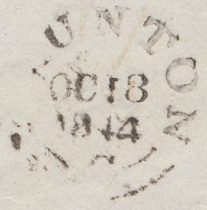 112740 1844 BRIDPORT "SKELETON" STYLE DATE STAMP (35mm).