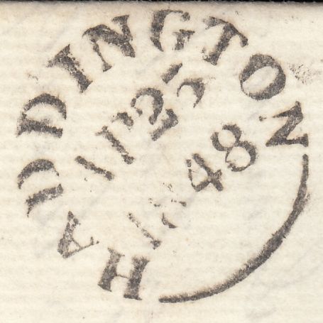112792 1846 1D PL.68 (SG8)(OF 'OVAL O' SPEC BS28a) ON COVER.