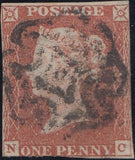 112849 THE DISTINCTIVE MALTESE CROSS OF KILMARNOCK ON 1D IMPERF (SG8 SPEC B1tj).
