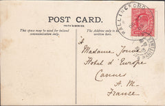 112909 1903 OXFORD/"WALLINGFORD" SKELETON HAND STAMP.