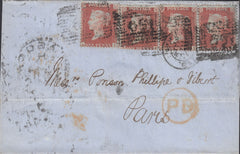 112940 1856 MAIL GLASGOW TO PARIS/SG29 X 4.