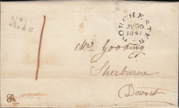 113015 1841 DORSET/DORCHESTER PENNY POST.