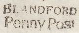113034 1830 DORSET/"BLANDFORD PENNY POST" (DT54).