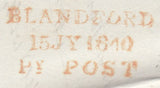 113035 1840 DORSET/"BLANDFORD PENNY POST" HAND STAMP (DT56).