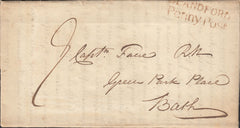 113041 1826 DORSET/"BLANDFORD PENNY POST" (DT54).