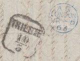113162 1863 MAIL BIRMINGHAM TO TRIESTE.