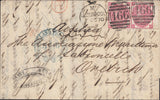 113163 1870 MAIL LIVERPOOL TO OREBICH AUSTRIA.