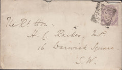 113314 1869-1891 LETTERS/ENVELOPES ADDRESSED TO HENRY CECIL RAIKES (POST MASTER GENERAL 1886-1891).