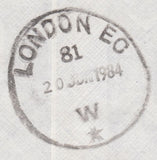 113349 1984 EXPRESS MAIL TAIWAN TO LONDON.