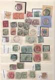 113367 COLLECTION OF ISLE OF MAN CANCELLATIONS ON BRITISH STAMPS.