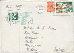 113411 1972 UNDERPAID MAIL NIGERIA TO BIDEFORD, DEVON.